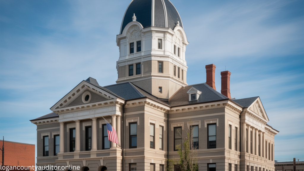 Logan County Ohio Court Records building and auditor office view