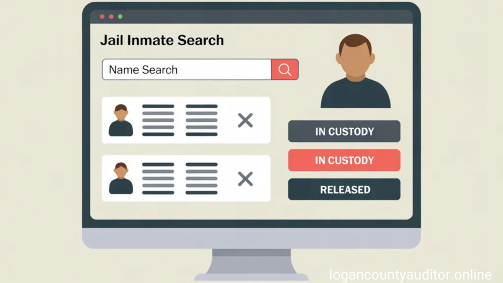 how logan county inmate search works online